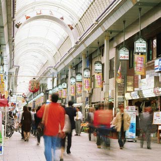 商店街で